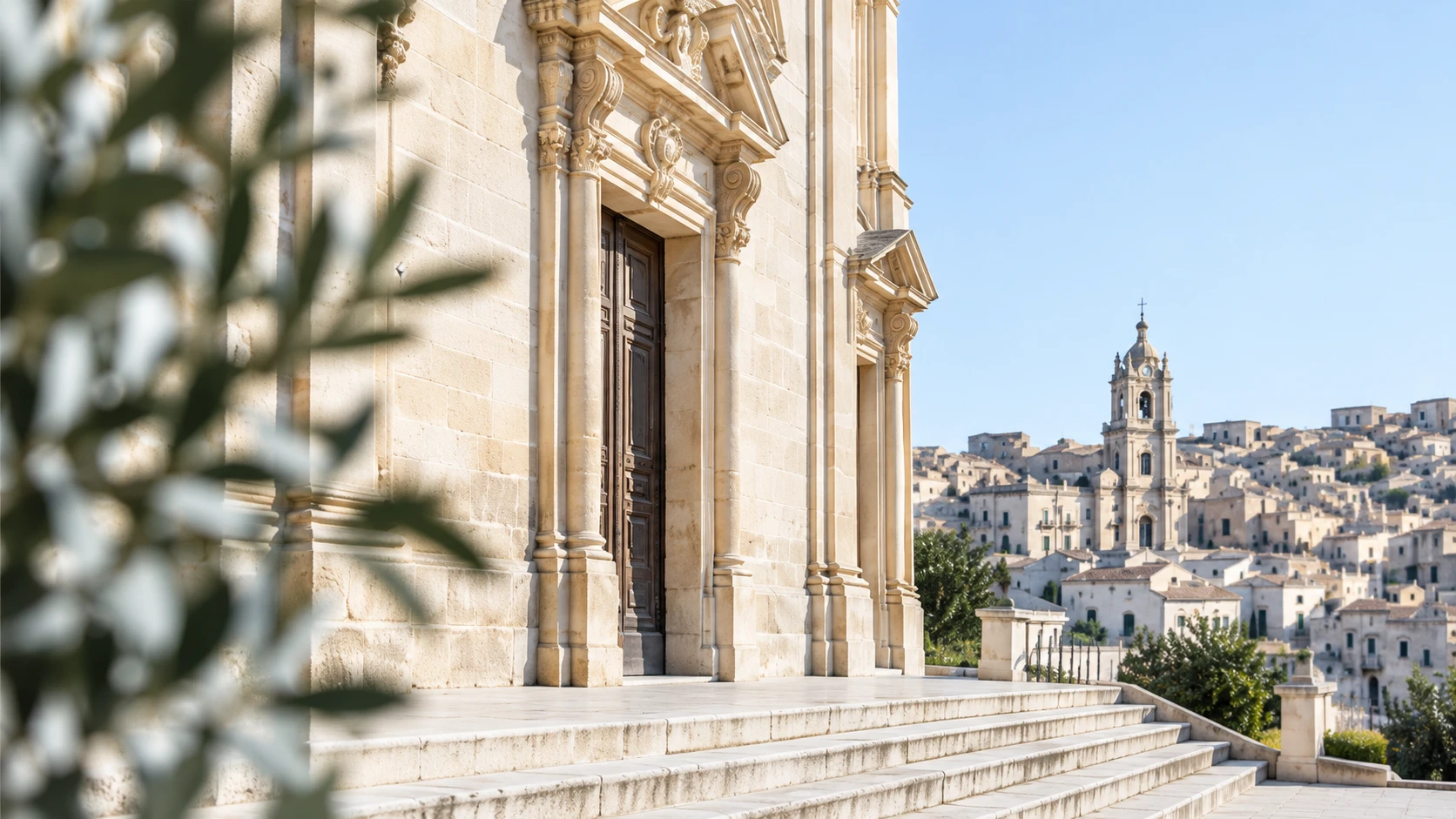 Facciata barocca e centro storico di Modica